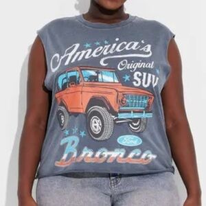 Women's Americana Ford Bronco Graphic Muscle Tank Top